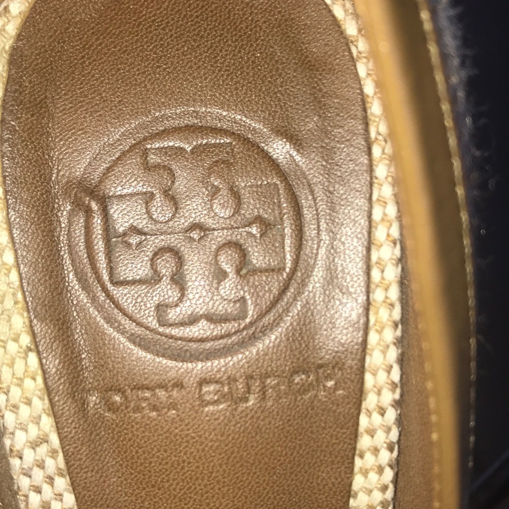 Tory Burch rattan wedge heels - Picture 2 of 7